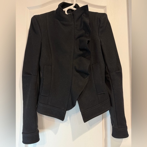 BCBGMaxAzria Black Women's Wool Coat